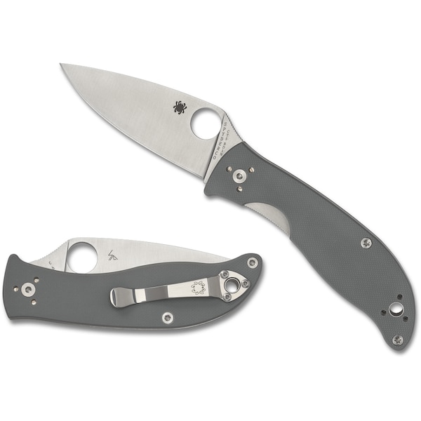 Spyderco 2024 Spyderco Polestar G-10 Gray Cts Bd1 Plain SPY-C220GPGY - main